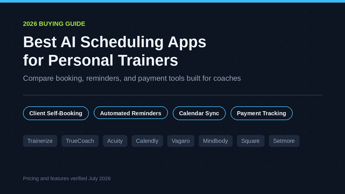 Best AI Scheduling Apps for Personal Trainers in 2026: A Complete Buying Guide