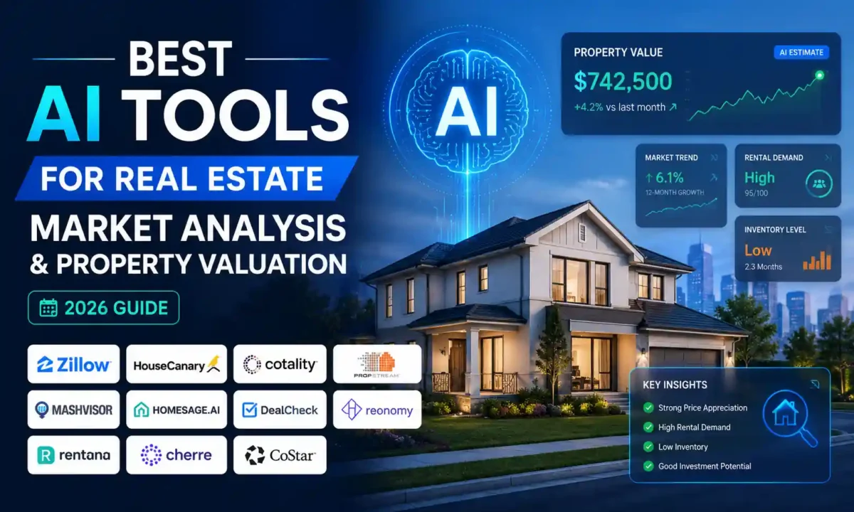 Best AI tools for real estate market analysis and property valuation in 2026