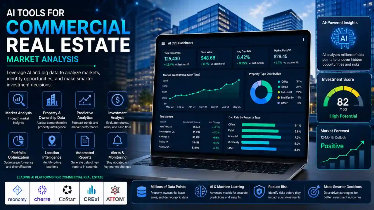 AI tools for commercial real estate market analysis